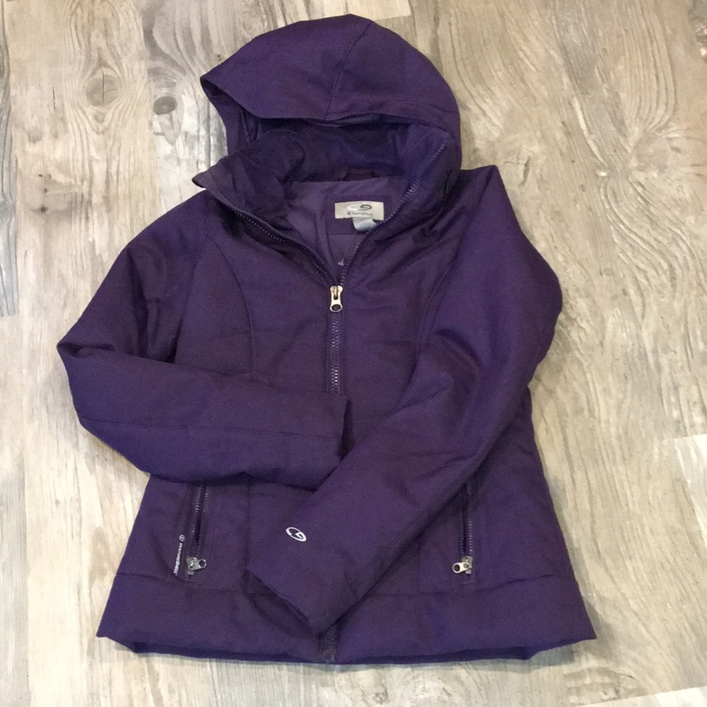 awesome champion hooded jacket